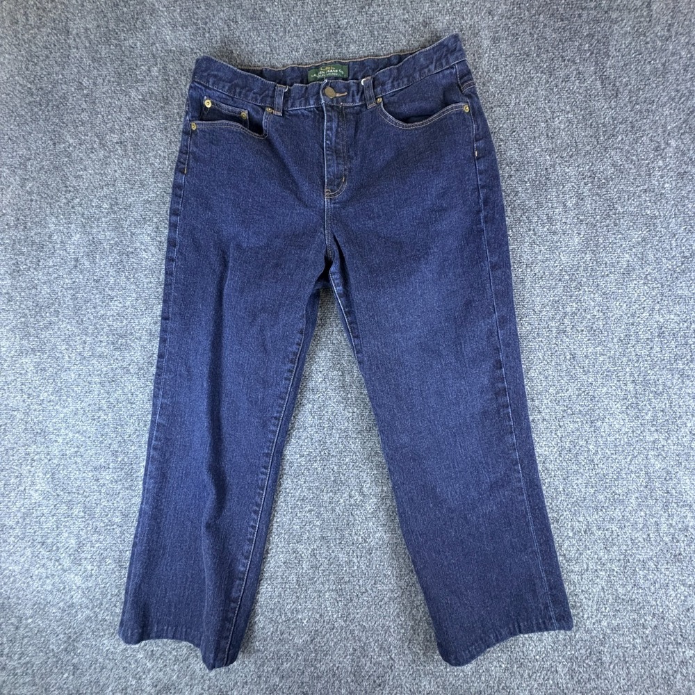 Lauren Ralph Lauren Jeans Co Womens 31x23.5 Blue Denim Classic Fit Straight Legβ